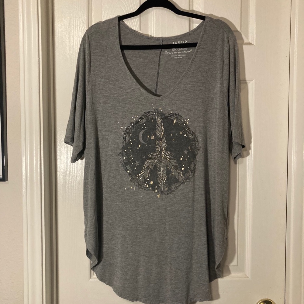 BOGO Torrid size 2 peace sign shirt